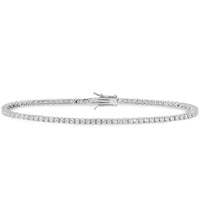 Carica l&#39;immagine nel visualizzatore di Gallery, BRA 175-Bracciale tennis in argento con zirconi
