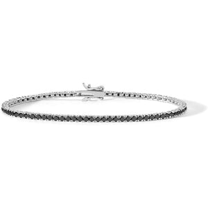 UBR 898-Bracciale Tennis in argento e zirconi neri